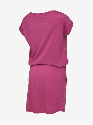 Růžové dámské vzorované šaty LOAP ASLARIS    