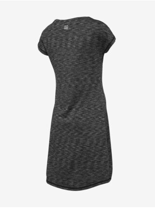 Tmavě šedé dámské žíhané letní šaty LOAP Marilyn