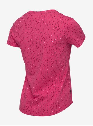 Růžové dámské vzorované tričko LOAP BAKLAVA   