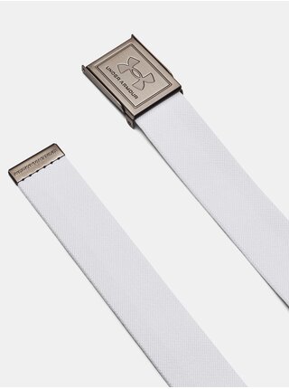 Bílý oboustranný pásek Under Armour M Stretch Webbing Belt