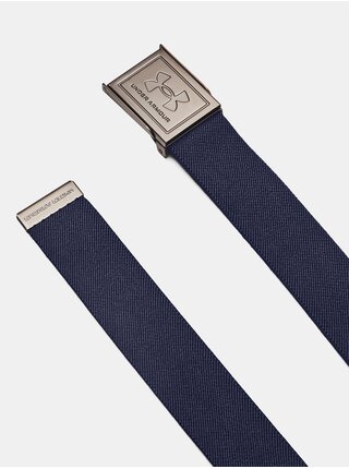 Tmavomodrý obojstranný opasok Under Armour M Stretch Webbing Belt