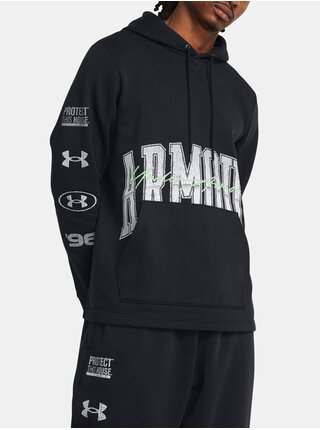 Čierna mikina Under Armour UA Essential Flc Nov Hood