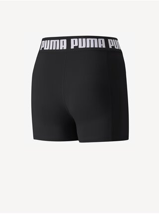 Čierne dámske krátke športové legíny Puma Strong 3