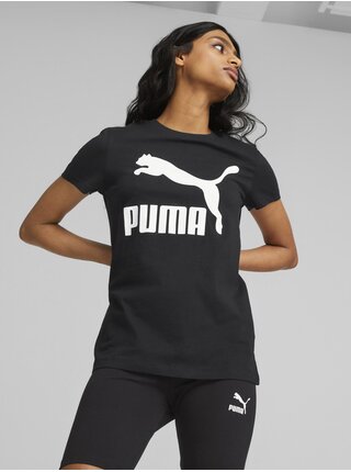 Čierne dámske tričko Puma Classics Logo Tee