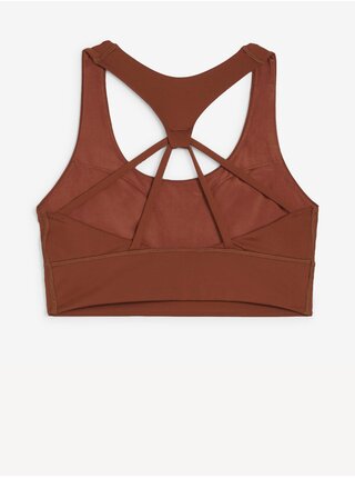 Hnedá dámska športová podprsenka Puma 4Keeps Evolve Longline Bra