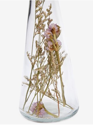 Sklenený svietnik so sušenými kvetmi Kaemingk