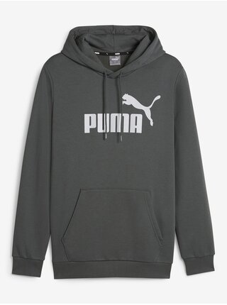 Šedá pánská mikina s kapucí Puma ESS Big Logo Hoodie