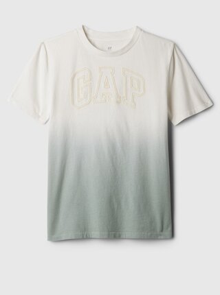 Krémovo-zelené chlapčenské tričko GAP