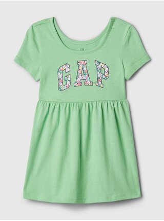 Svetlo zelené dievčenské letné šaty GAP