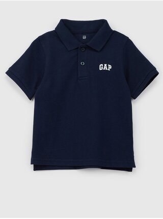 Tmavomodré chlapčenské polo tričko s logom GAP