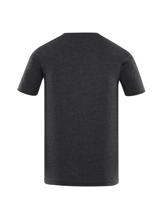 Čierne pánske rýchloschnúce žíhané tričko ALPINE PRO Bolen