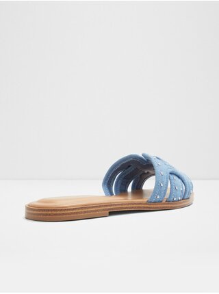 Modré dámské pantofle s ozdobnými detaily ALDO Elenaa             