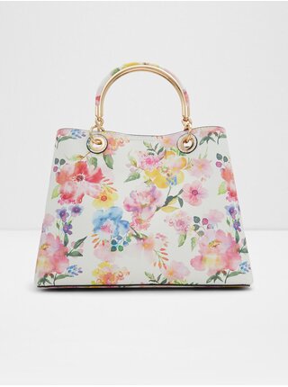 Krémovo-růžová dámská květovaná kabelka ALDO Surgoine 