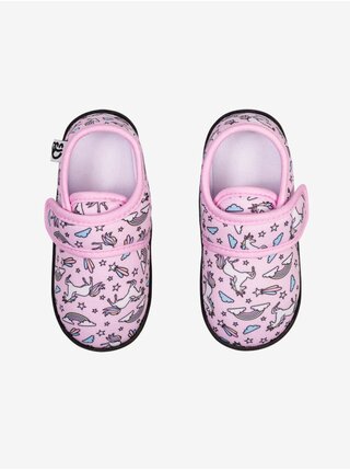 Ružové dievčenské veselé papuče Dedoles Dúhový jednorožec