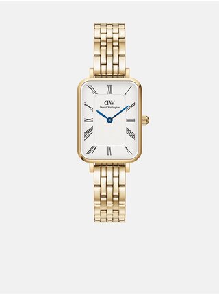 Zlaté dámské hodinky Daniel Wellington Quadro 5-link