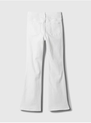 Biele dievčenskú flared fit džínsy GAP