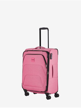 Růžový dámský cestovní kufr Travelite Adria M