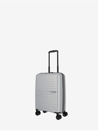Stříbrný cestovní kufr Travelite Trient S Silver