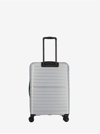 Stříbrný cestovní kufr Travelite Trient M Silver