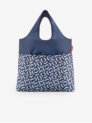 Tmavě modrá dánská vzorovaná taška Reisenthel Mini Maxi Shopper Plus Signature Navy