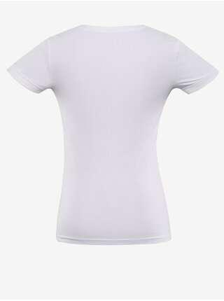 Bílé dámské rychleschnoucí tričko ALPINE PRO NEGA       