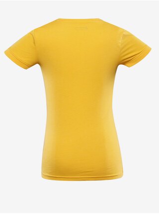 Žluté dámské rychleschnoucí tričko ALPINE PRO NEGA    