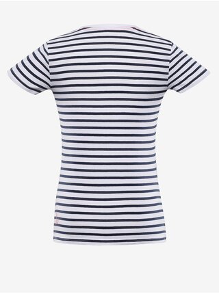 Modro-bílé dámské pruhované tričko ALPINE PRO BOATERA    