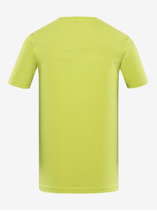 Žluté pánské rychleschnoucí žíhané tričko ALPINE PRO Bolen