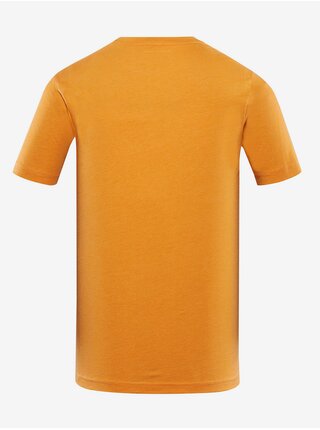 Oranžové pánske rýchloschnúce žíhané tričko ALPINE PRO Bolen