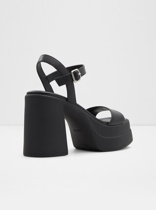 Černé dámské koené sandály na vysokém podpatku Aldo Taina 