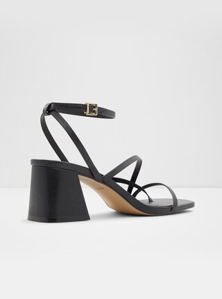 Černé dámské kožené sandály Aldo Adrauder 