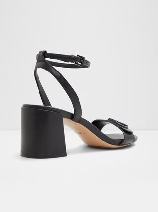 Černé dámské kožené sandály Aldo Bung 