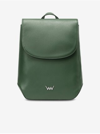 Zelený dámský kožený batoh Vuch Elmon 