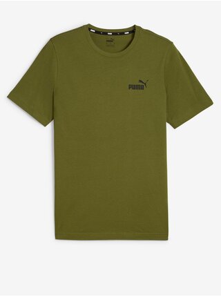 Khaki pánské tričko Puma ESS Small Logo Tee 