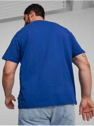 Modré pánske tričko Puma ESS Small Logo Tee