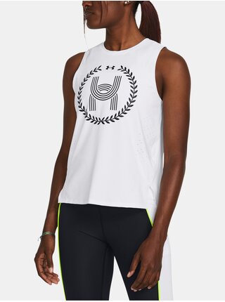 Bílé tílko Under Armour UA Run Anywhere Elite Tank