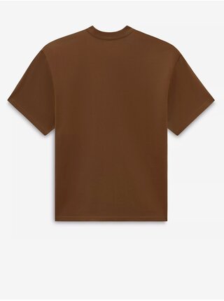 Hnedé pánske tričko VANS Checker Icon
