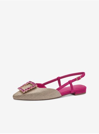 Ružovo-béžové dámske sandálky Tamaris