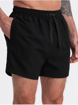 Černé pánské plavecké šortky Ombre Clothing V25 OM-SRBS-0125