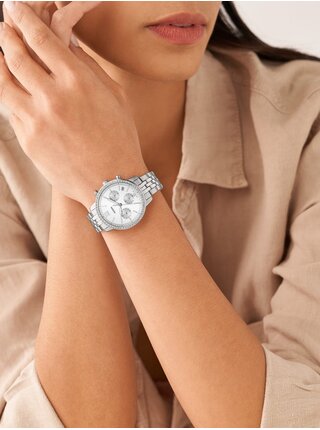 Střííbrné dámské hodinky Fossil Neutra