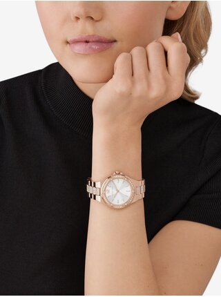 Ružovozlaté dámske hodinky Michael Kors Lennox