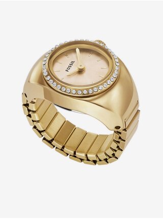 Zlaté dámské hodinky Fossil Ring Watch