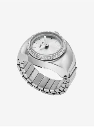 Strieborné dámske hodinky Fossil Ring Watch