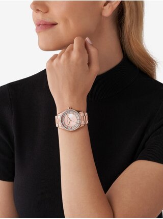 Růžovozlaté dámské hodinky Michael Kors Lexington