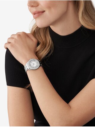 Stříbrné dámské hodinky Michael Kors Harlowe