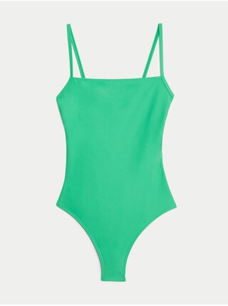 Zelené dámské jednodílné plavky Marks & Spencer 