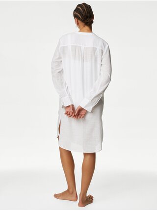 Biela dámska plážová košeľa Marks & Spencer