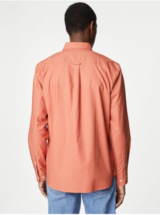 Oranžová pánska košeľa Marks & Spencer