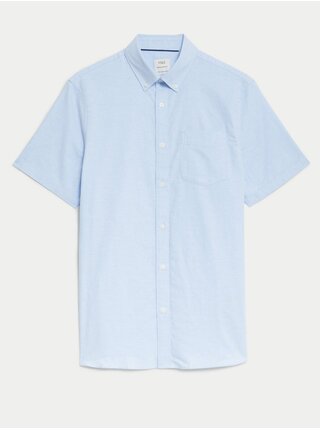 Svetlomodrá pánska košeľa Marks & Spencer Oxford
