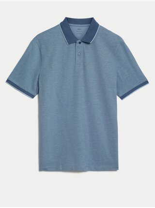 Modré pánske polo tričko Marks & Spencer